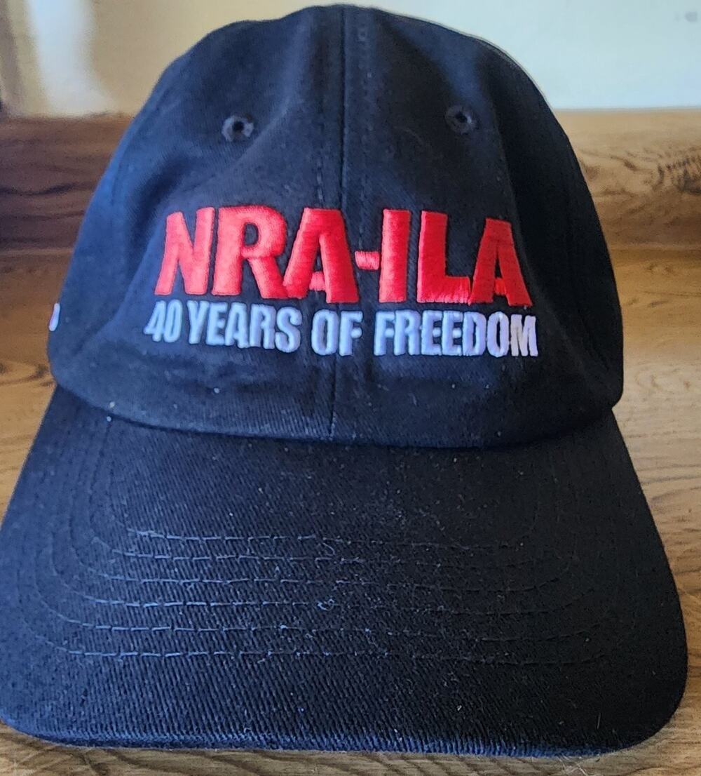 NRA-ILA 40 Years of Freedom Baseball Cap Men's Adjustable Black 2015 Hat